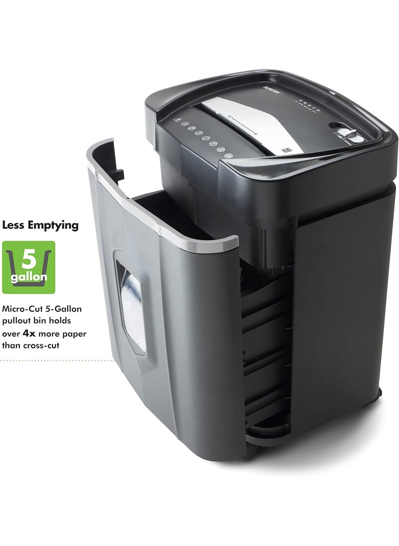AURORA Aurora Professional Grade High Security 12Sheet MicroCut PaperCD and Credit Card Shredder 60 Minutes Continuous Run Time  - Image 4