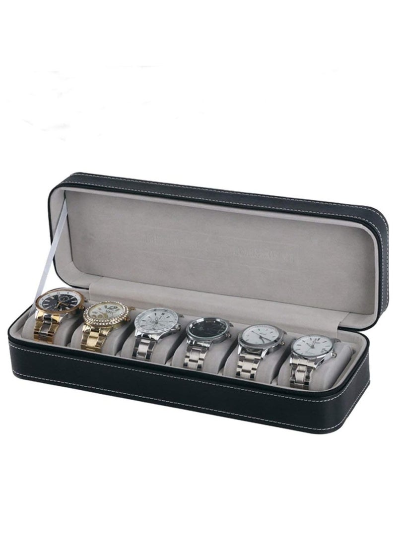 RollsTimi  6 Slot P Leather Watch Box - Image 1