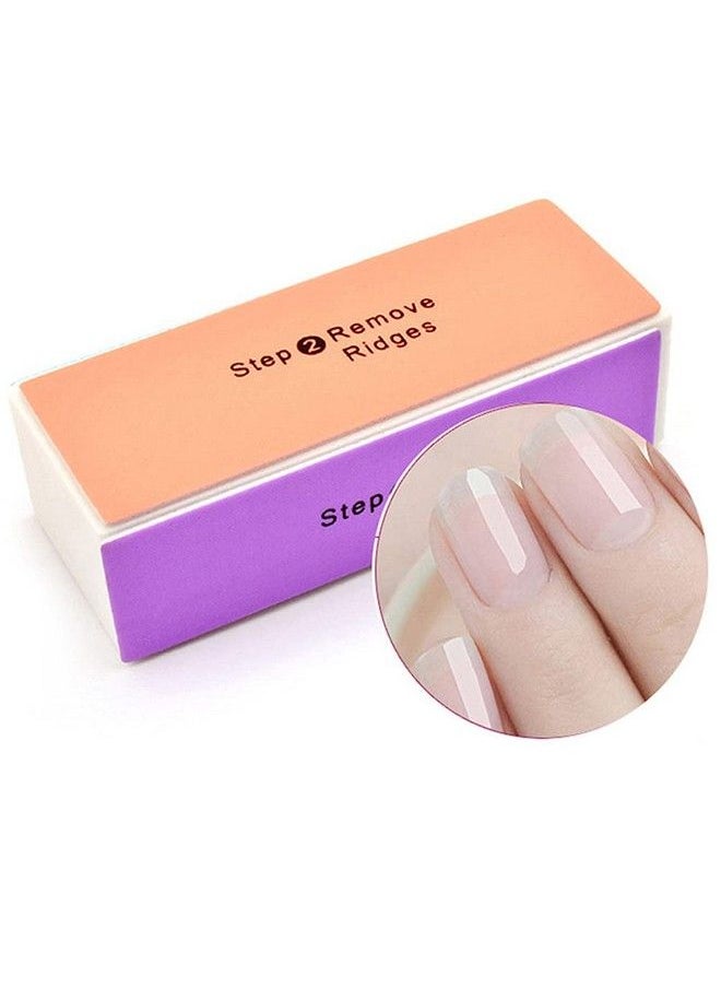erioctry - 4Pcs 4 Way Nail Buffing Block Nail Files Grit Nail File Buffer Sponge Emery Board Nail Art Care Buffing Mini Manicure Sanding Blocks Polishing Tool(Color Random) - Image 1