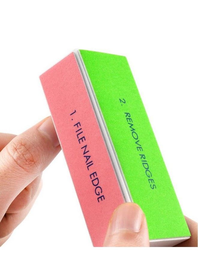 erioctry - 4Pcs 4 Way Nail Buffing Block Nail Files Grit Nail File Buffer Sponge Emery Board Nail Art Care Buffing Mini Manicure Sanding Blocks Polishing Tool(Color Random) - Image 1