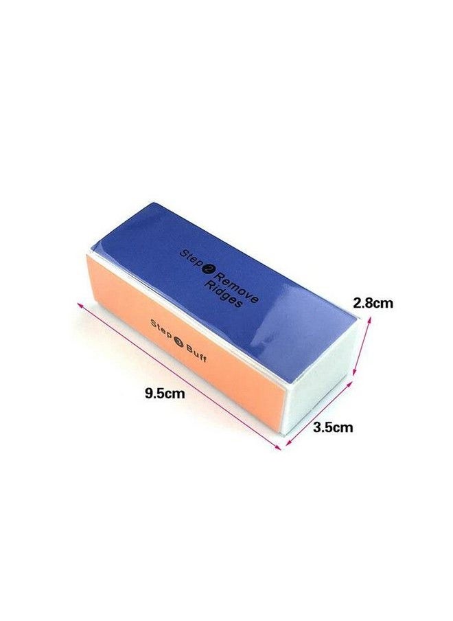 erioctry - 4Pcs 4 Way Nail Buffing Block Nail Files Grit Nail File Buffer Sponge Emery Board Nail Art Care Buffing Mini Manicure Sanding Blocks Polishing Tool(Color Random) - Image 1