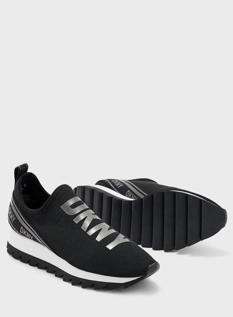DKNY Abbi Monogram Low Top Sneakers