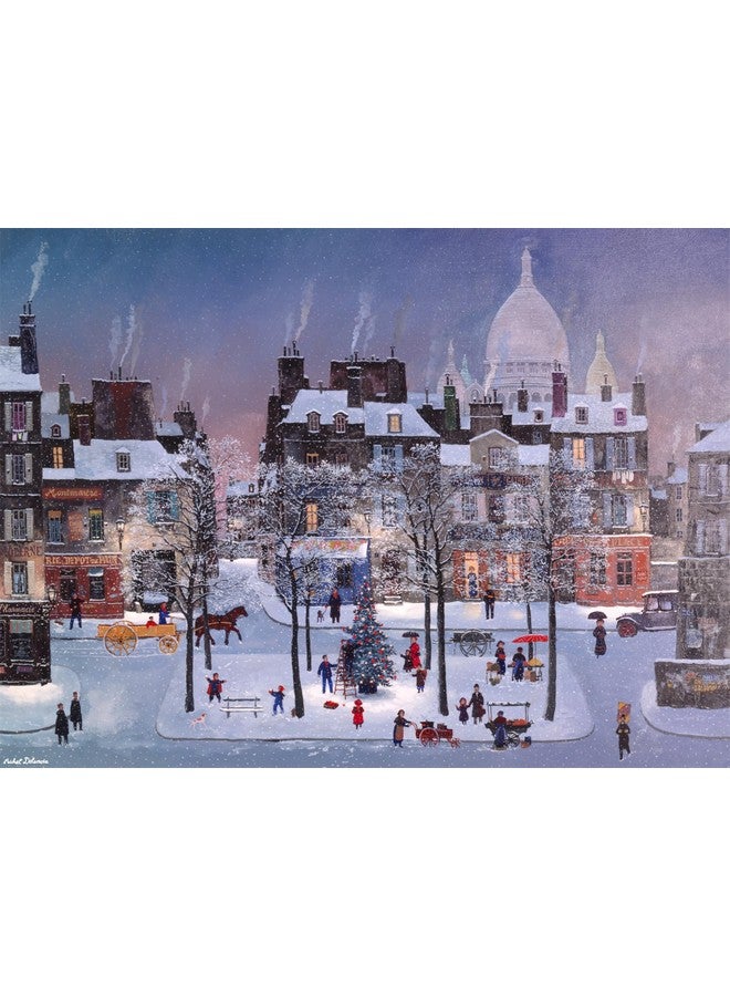 بافلو جايمز ألعاب الجاموس - ميشيل ديلاكروا - عيد الميلاد في مونمارتر - أحجية الصور المقطوعة المكونة من 1000 قطعة للبالغين، أحجية مليئة بالتحديات، مثالية لأمسيات اللعب - حجم الأحجية النهائي 26.75 × 19.75 - Image 1