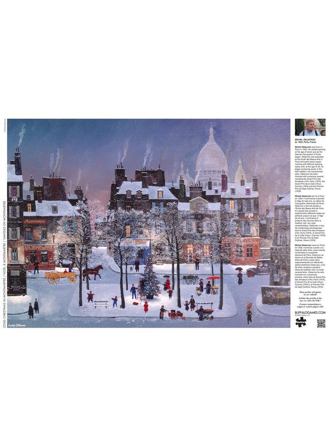 بافلو جايمز ألعاب الجاموس - ميشيل ديلاكروا - عيد الميلاد في مونمارتر - أحجية الصور المقطوعة المكونة من 1000 قطعة للبالغين، أحجية مليئة بالتحديات، مثالية لأمسيات اللعب - حجم الأحجية النهائي 26.75 × 19.75 - Image 5