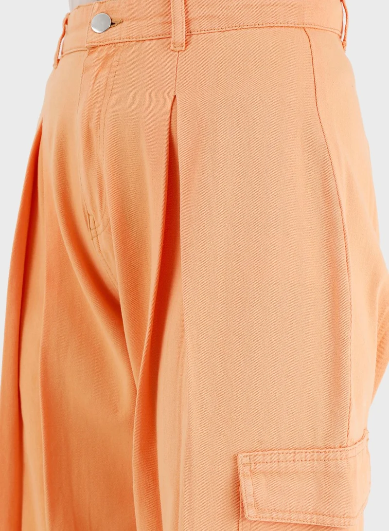 Refka by modanisa Pleat Detail High Waist Pants
