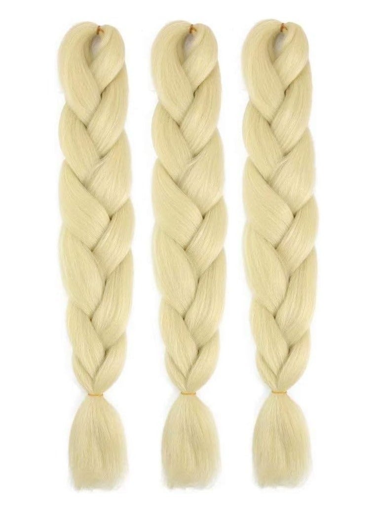 إستيل وصلات شعر (3 قطع، أشقر) ضفائر إفريقية - Image 1