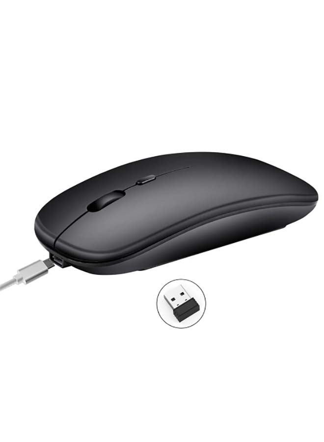600.0 mAh Rechargeable Wireless Optical Mouse Black - Image 3