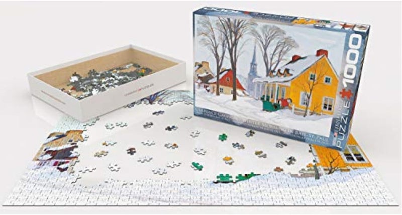 EuroGraphics Hiver Baie-Saint-Paul by Clarence Gagnon 1000-Piece Puzzle - Image 2