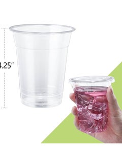 ECO 1000Clear Durable 12 Ounce Plastic Disposable Smoothie Cups for Party Favors (Made of BPA Free Recyclable Plastic)  - Image 2