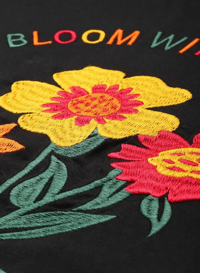 Dillinger Women Oversized Embroidery T-Shirt