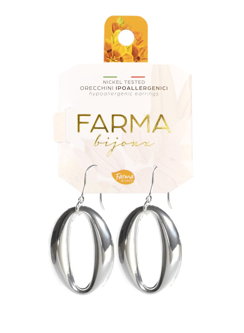 فارما خطاف بيضاوي 45 ملم فضي - Image 1