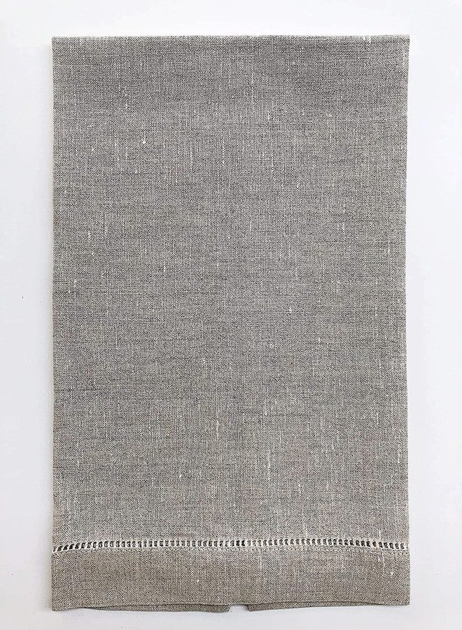 Minhcraft Natural Linen Hem Stitch Hand Towels - Set of 6 14"x22"-Ladder hemstitch 100% Linen Cloth Guest Towels Luxury - Image 4