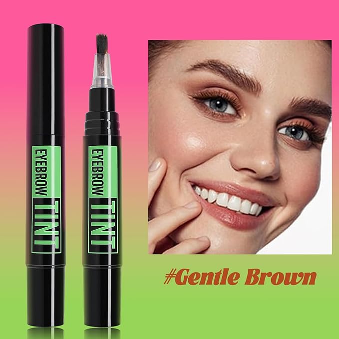 Brow Tint Kit LongLasting Eyebrow Dye for Defined Brows Waterproof and SmudgeProof Includes Precision BrushNatural Black - Image 2