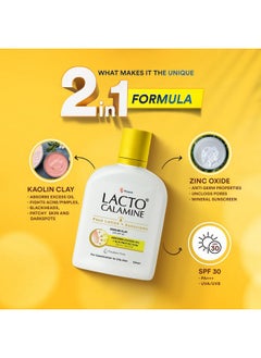 Lacto Calamine Sunscreen Lotion With Spf 30 | 120Ml |Uva + Uvb Pa+++ | Kaolin Clay & Zinc Oxide | Daily Face Moisturizer For Oily Skin | Lightweight & Non-Greasy | Face & Body Lotion  - Image 2