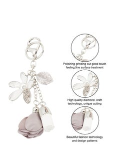 Generic Rhinestone Keychains,4 Colors Purse Charms for Handbags Tassel Style Flower Car Key Charm for Women Car Key Daily 16CM (4Pcs)  - Image 4