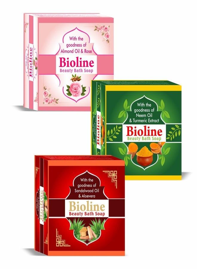 Bioline Beauty Soap Gift Set with 9 Soaps in 3 Scents | Includes Pack of 2 Anti-Acne Treatment Soaps | Nourishing, Refreshing & Skin-Friendly | Perfect for Gifting - Image 1