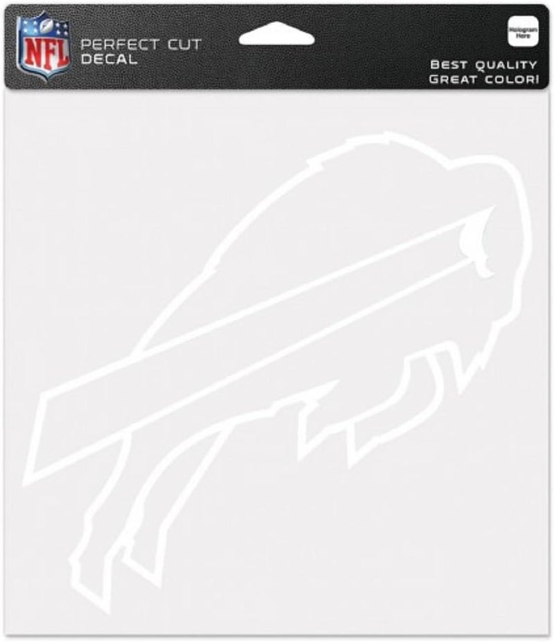 WinCraft Buffalo Bills White 8 inch x 8 inch Die Cut Decal
