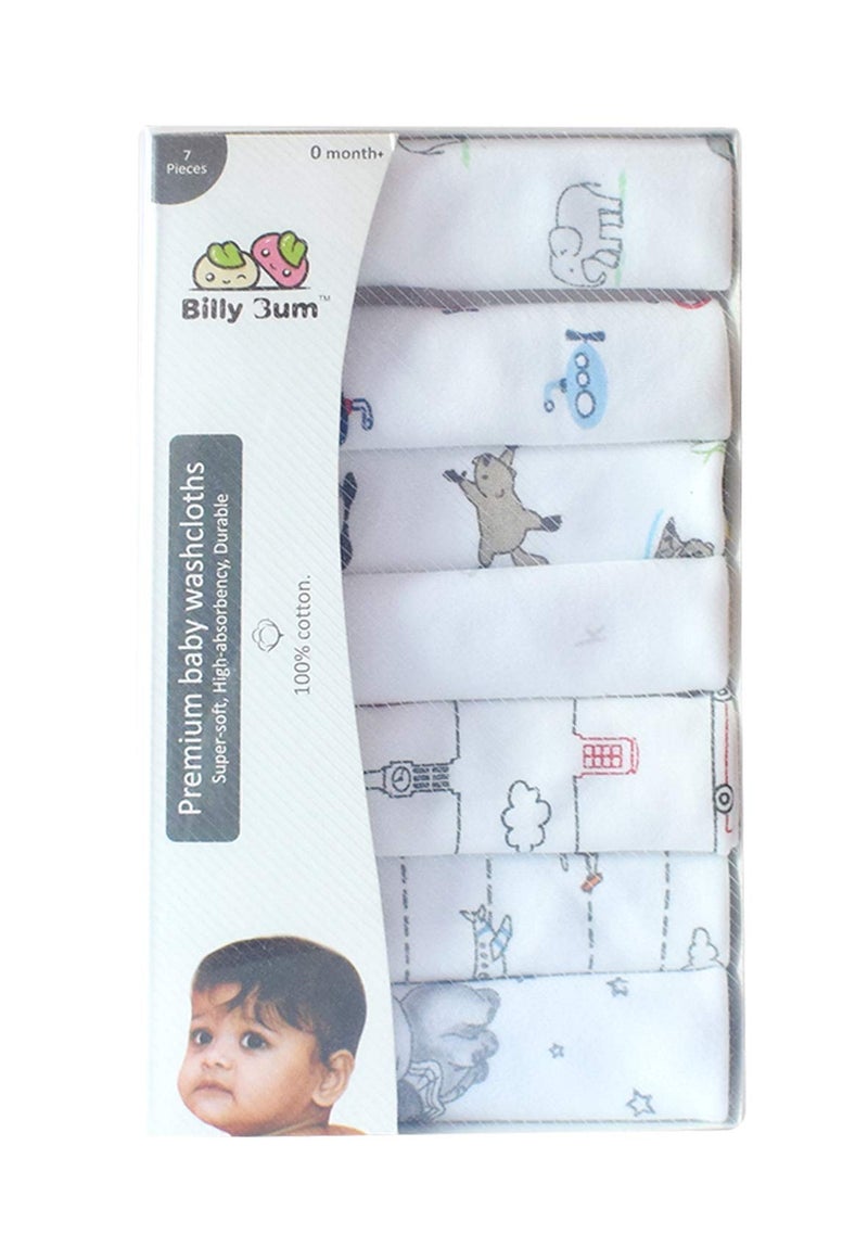 Billy Bum Hosiery washcloth White Pack of 7 - Image 1