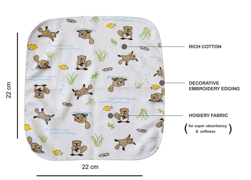 Billy Bum Hosiery washcloth White Pack of 7 - Image 2