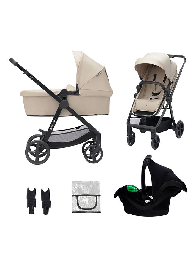 Kinderkraft نظام السفر متعدد الوظائف الجديد - بيج رملي - Image 1