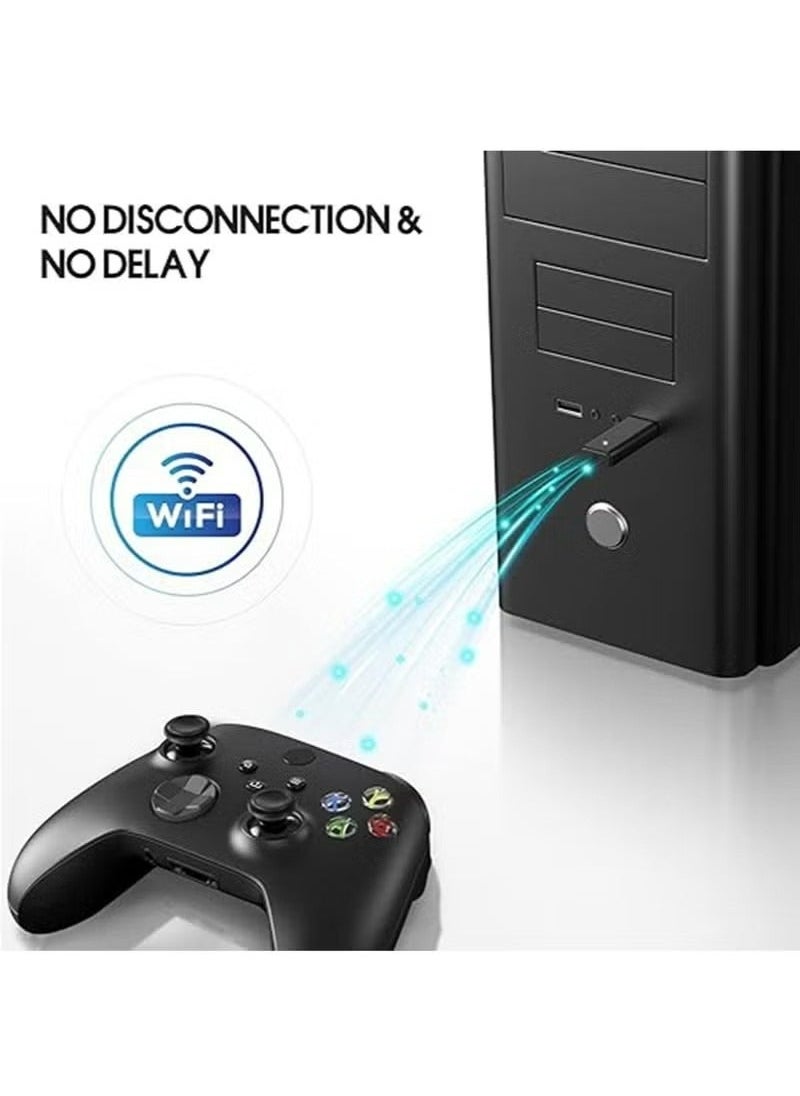 Generic - Wireless Adapter for Xbox Works for Windows 10 Compatible with for Xbox One/Xbox One X/Xbox One S Controller and Elite Series Controller, USB Wireless Gaming Receiver Adapter for PC, Laptops, Tablets - Image 1