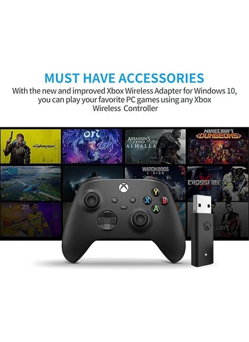 Generic - Wireless Adapter for Xbox Works for Windows 10 Compatible with for Xbox One/Xbox One X/Xbox One S Controller and Elite Series Controller, USB Wireless Gaming Receiver Adapter for PC, Laptops, Tablets - Image 1