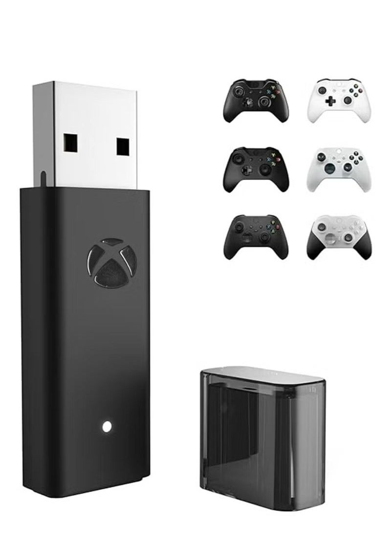 Generic - Wireless Adapter for Xbox Works for Windows 10 Compatible with for Xbox One/Xbox One X/Xbox One S Controller and Elite Series Controller, USB Wireless Gaming Receiver Adapter for PC, Laptops, Tablets - Image 1