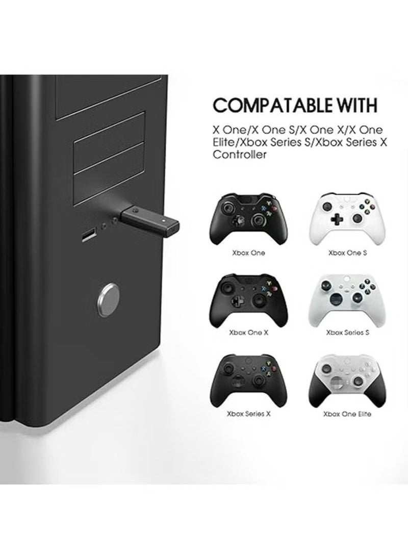 Generic - Wireless Adapter for Xbox Works for Windows 10 Compatible with for Xbox One/Xbox One X/Xbox One S Controller and Elite Series Controller, USB Wireless Gaming Receiver Adapter for PC, Laptops, Tablets - Image 1