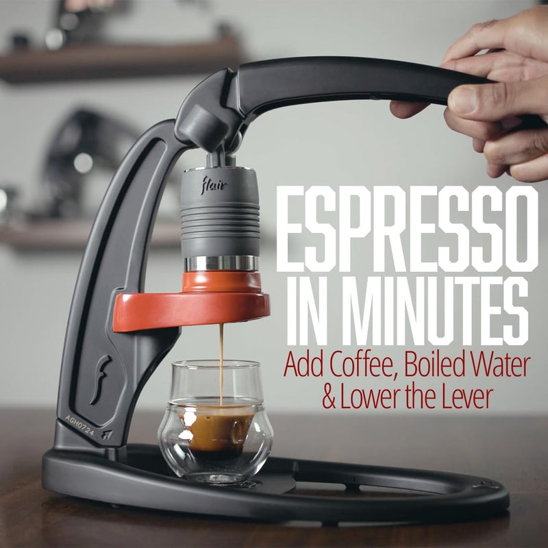 Flair UPDATED Espresso Maker - Classic: All manual lever espresso maker for the home - Pressure gauge and two portafilters included - Image 4