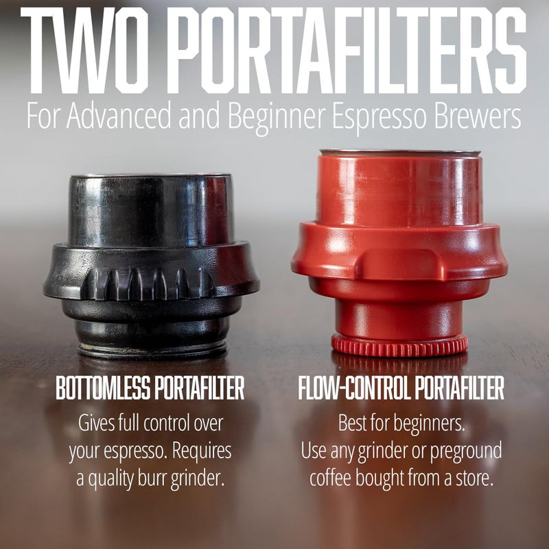 Flair UPDATED Espresso Maker - Classic: All manual lever espresso maker for the home - Pressure gauge and two portafilters included - Image 5