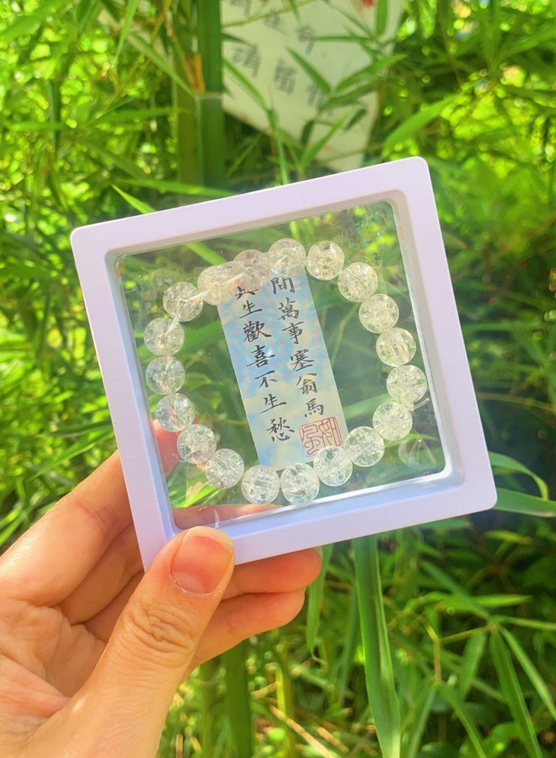 Traditional Fine Glazed Ice Cracked Bracelet Perfect Gift For Girls Ice White - Image 2