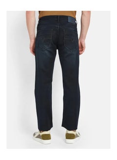 OCTAVE Men's mid-rise straight fit denim jeans,Dark Grey  - Image 4