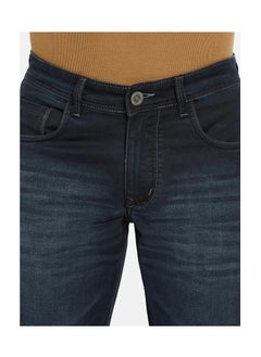 OCTAVE Men's mid-rise straight fit denim jeans,Dark Grey  - Image 5