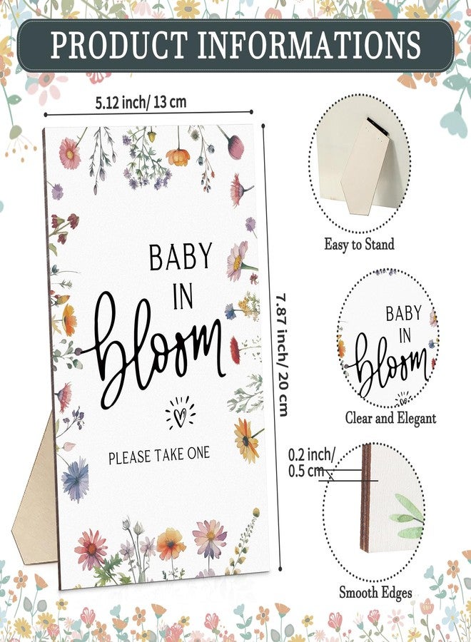 مايتيز مجموعة مايتيس من 100 عبوة بذور لحفلات استقبال المولود الجديد، هدايا للضيوف، لافتة خشبية "طفل في أوج ازدهاره"، أظرف ذاتية اللصق، ديكور تخزين العبوات، بدون بذور (زهور برية بوهيمية). - Image 2