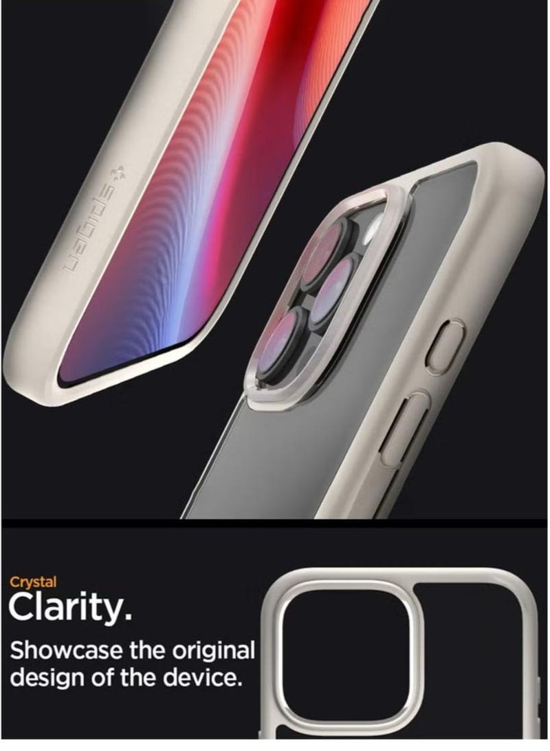 Spigen Ultra Hybrid iPhone 16 Pro Case Cover (2024) - Natural Titanium - Image 3