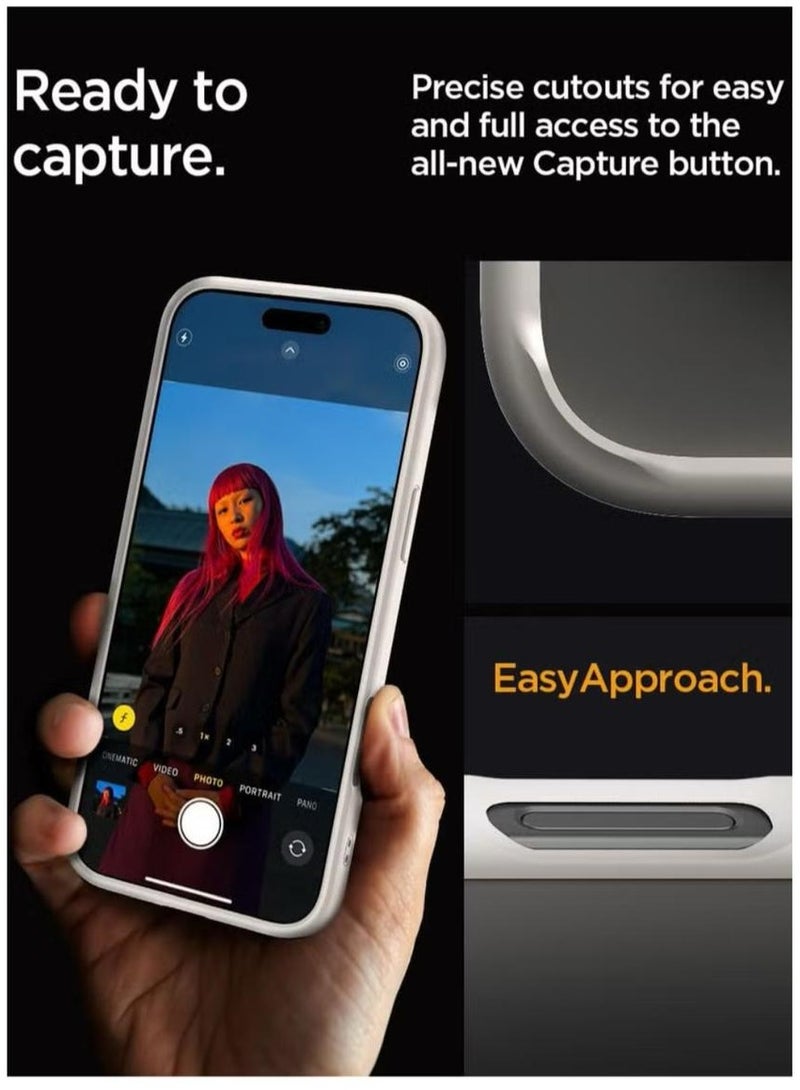 Spigen Ultra Hybrid iPhone 16 Pro Case Cover (2024) - Natural Titanium - Image 4