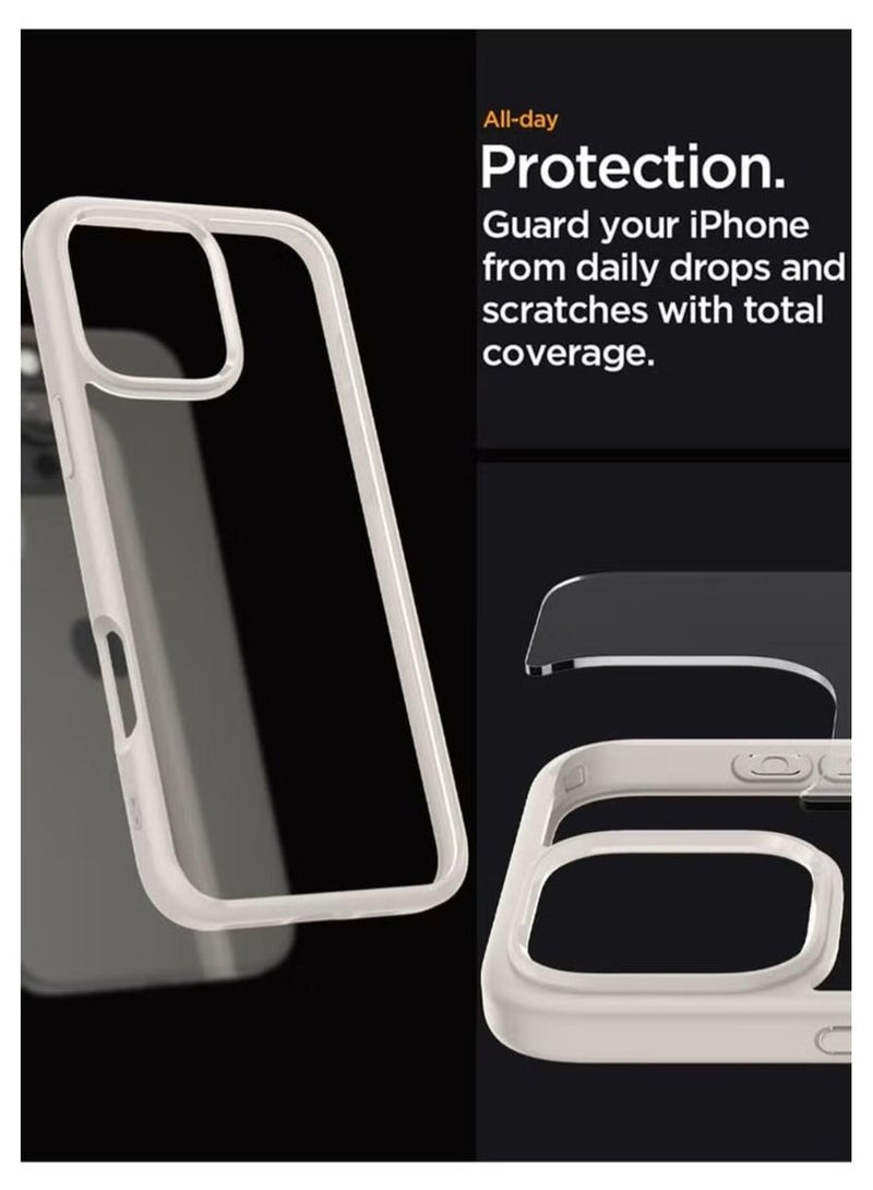 Spigen Ultra Hybrid iPhone 16 Pro Case Cover (2024) - Natural Titanium - Image 5