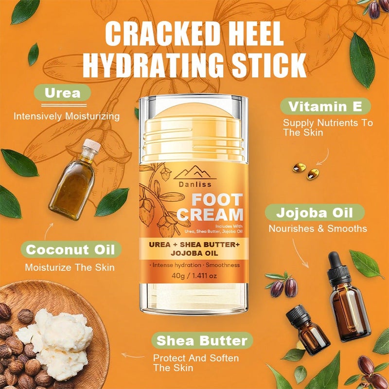 Danliss Urea Shea Butter Jojoba Oil Foot Care Cream, 40g - Image 2
