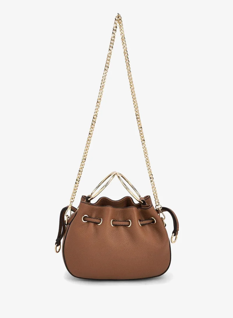 Celeste Textured Crossbody Bag With Detachable Chain Strap