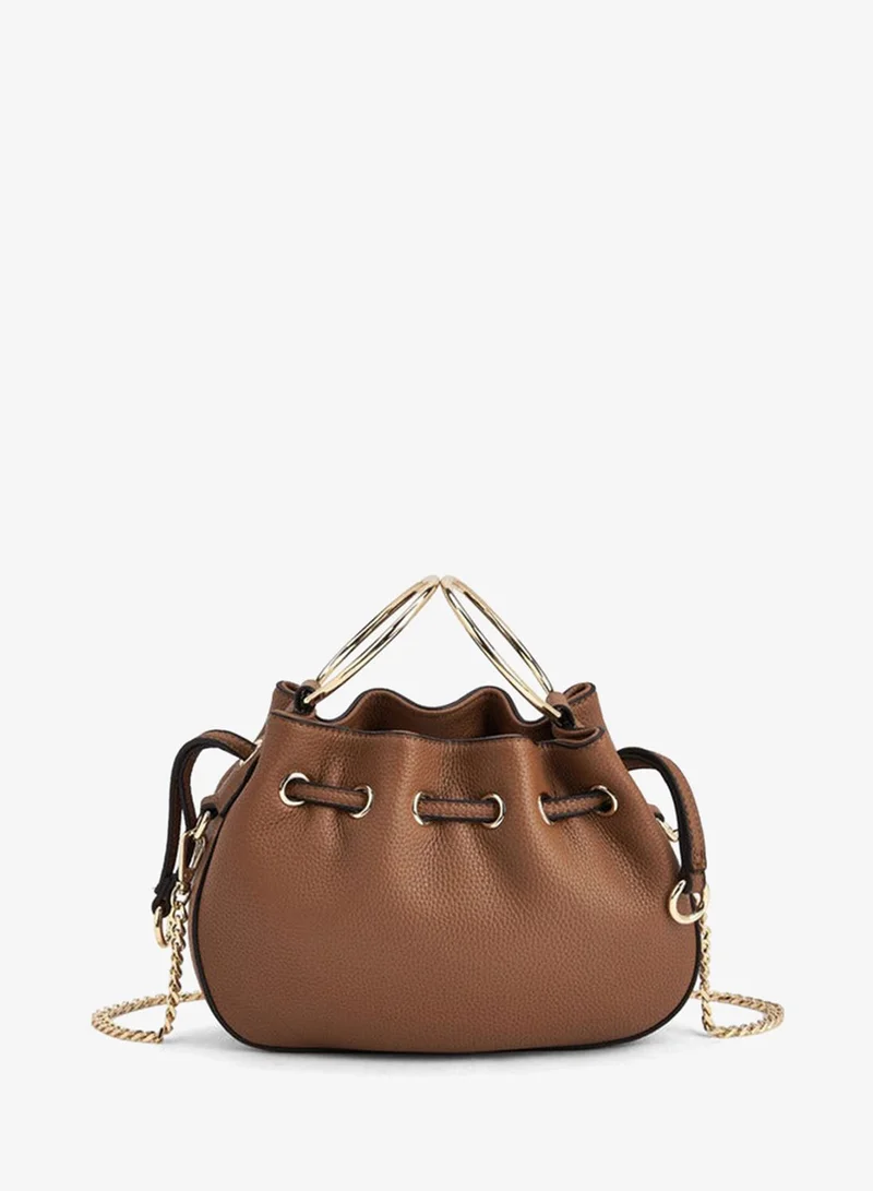 Celeste Textured Crossbody Bag With Detachable Chain Strap