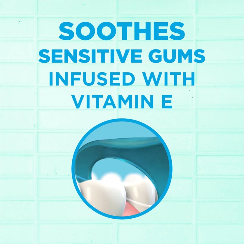 GUM Advanced Care Floss Picks - Dental Flossers for Adults with Vitamin E and Fluoride - Extra Strong Shred-Resistant Dental Floss, Easy Grip Handle, Fresh Mint Flavor, 90 Count - Image 2