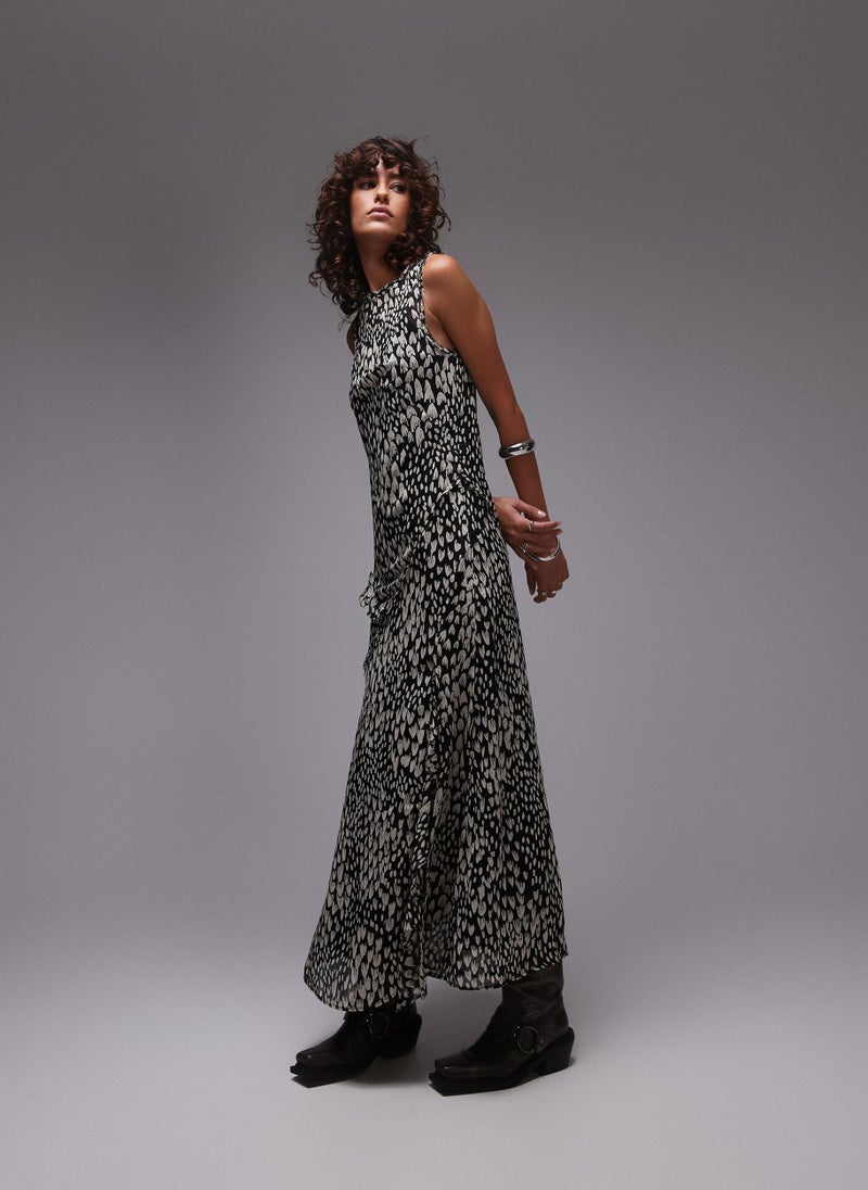 TOPSHOP Printed Sleeveless Dress - Image 4