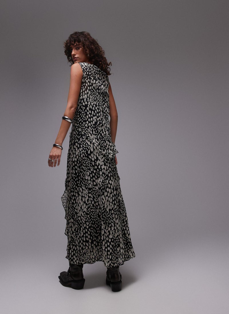 TOPSHOP Printed Sleeveless Dress - Image 2