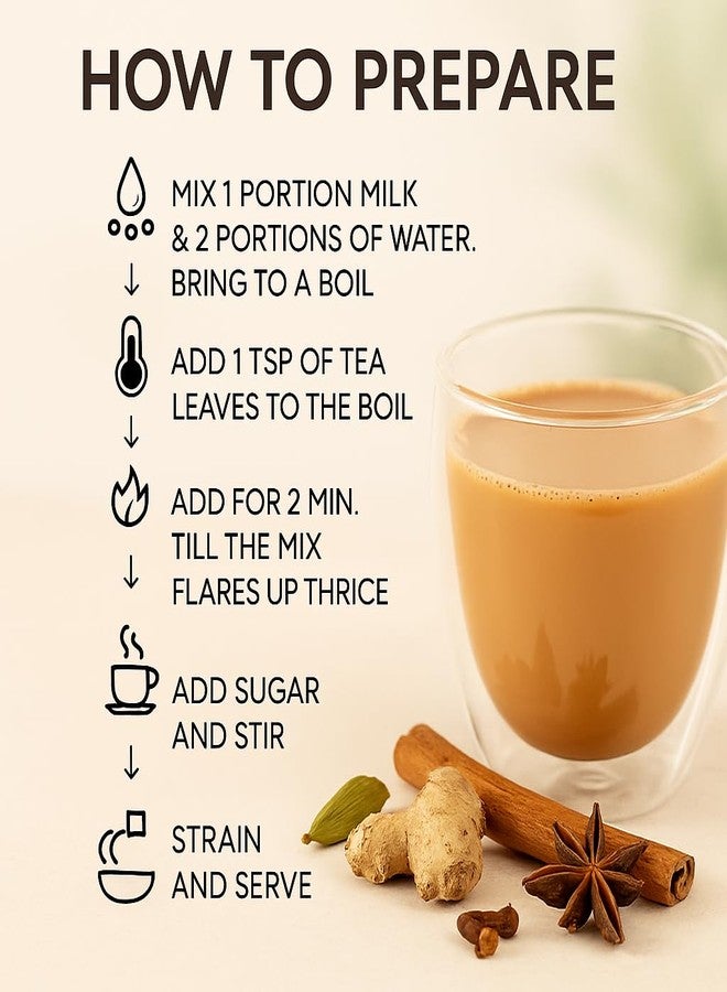 Golden Tips Chai Trail Pack of India’s Best Chai Blends (30g x 10), Premium Assorted Masala Tea Sampler, 10 Unique Regional Flavours, Festival Gift Pack - Image 3