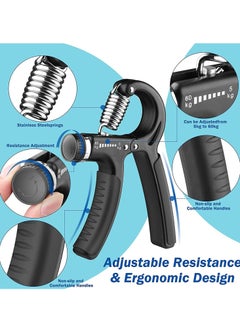 Spall Hand Grip Strengthener Adjustable Resistance 10-130 lbs Forearm Exerciser，Grip Strength Trainer for Muscle Building and Injury Recovery for Athletes  - Image 2