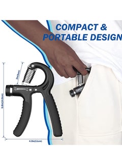 Spall Hand Grip Strengthener Adjustable Resistance 10-130 lbs Forearm Exerciser，Grip Strength Trainer for Muscle Building and Injury Recovery for Athletes  - Image 3