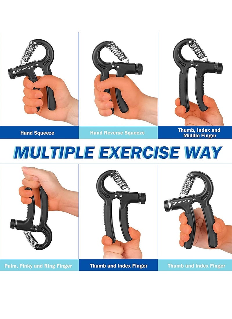 Spall - Hand Grip Strengthener Adjustable Resistance 10-130 lbs Forearm Exerciser，Grip Strength Trainer for Muscle Building and Injury Recovery for Athletes - Image 1