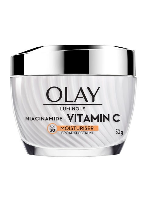 Vitamin C Face Cream with SPF30 l Brightens Skin and Reveals Glow | Smooth Texture with Niacinamide l Paraben and Sulphate Free | Normal, Oily, Dry and Combination Skin l 50g