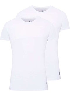 U.S. Polo Assn. Men's White 2 Piece Round Neck Tank Top 80196  - Image 1
