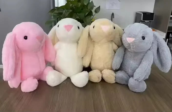 Y&D Cute Soft Stuffed Animal Rabbit Plushie – Long Ear Easter Bunny Plush Toy for Kids, Huggable Peluches Gift for Toddlers & Children - Image 3